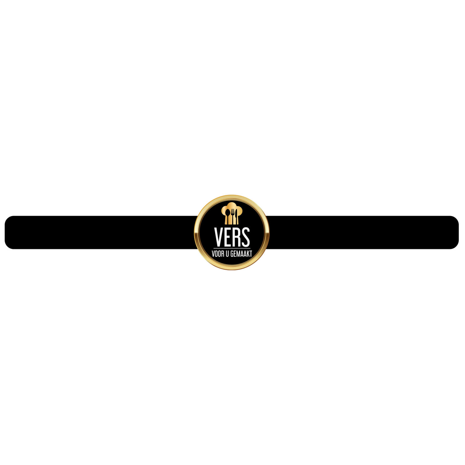 STICKERS ‘VERS VOOR U GEMAAKT’  LANG  500st/rol